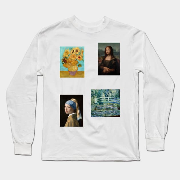 Classical Famous Art Painting Pack Long Sleeve T-Shirt by opptop